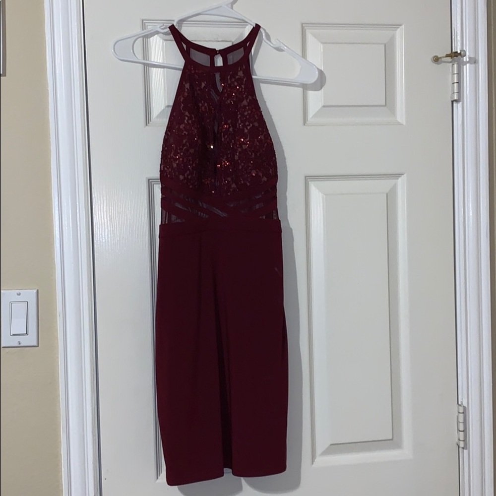 Burgundy Homecoming Dress